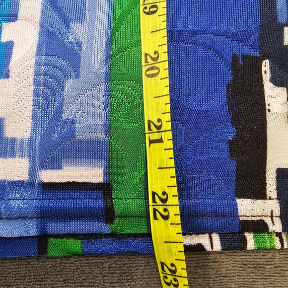 Peck & Peck Women's PL Geometric Print 3/4 Sleeve Top - Picture 5 of 6